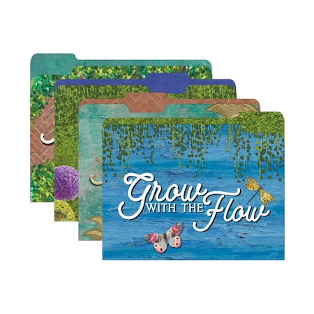 Eureka Curiosity Garden File Folders, 4 Designs Per Set, 24PK 866450